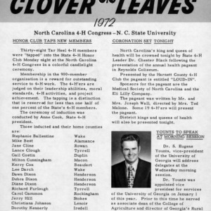 Clover leaves. July 25, 1972