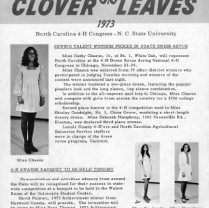 Clover leaves. July 26, 1973
