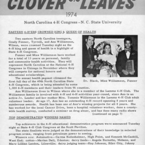 Clover leaves. July 24, 1974