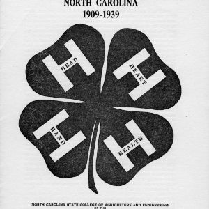 History and summary of thirty years of 4-H club work in North Carolina, 1909-1939
