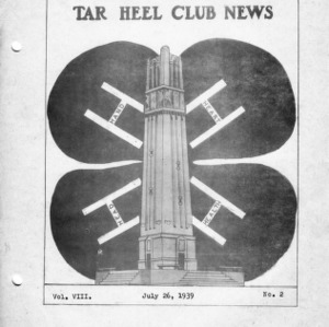 Tar heel club news, vol. 8, no. 2, July 26, 1939