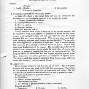 Foundation and support garments (Extension Miscellaneous Pamphlet No. 40)