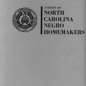 A study of North Carolina Negro homemakers