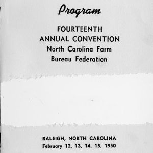 Program, fourteenth annual convention North Carolina Farm Bureau Federation
