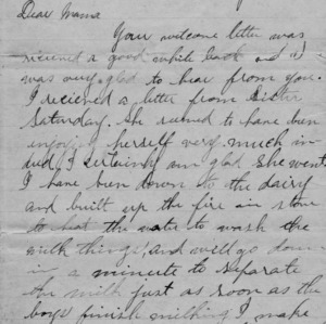 Letter from Walter Bullock to his mother, May 13, 1894