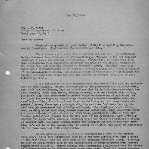 Letter from C. J. Nusbaum to H. P. Barss
