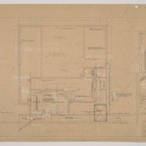 G. Milton Small Residence -- Foundation and Footing Plan, Plot Plan