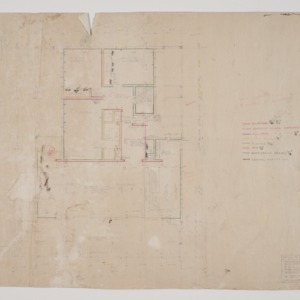 G. Milton Small Residence -- First Floor Plan