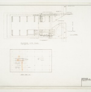 G. Milton Small Architects Office -- Plumbing Site Plan and Roof Plan