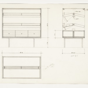 Fixtures for NCSU Student Supply Store -- Drawers and Display Case