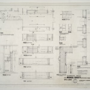 Medical Society of the State of NC -- Plan of Main Floor Lobby and Details