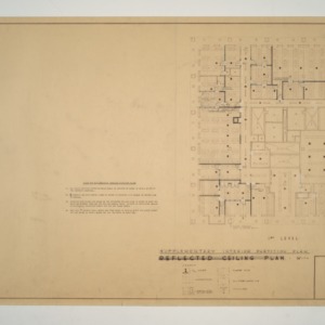 Raleigh Municipal Building -- Supplementary Interior Partition Plan, First Level