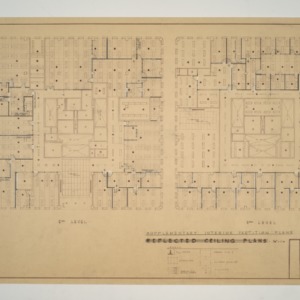 Raleigh Municipal Building -- Supplementary Interior Partition Plan, Second and Third Levels