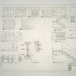 E. C. Brooks Elementary School, Classroom Additions -- Room Elevations, Stair Details