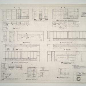 E. C. Brooks Elementary School, Classroom Additions -- Room Elevations, Millwork Notes