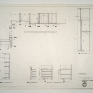 E. C. Brooks Elementary School, Classroom Additions -- Plan Sections, Cabinet Sections