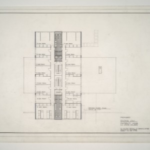 NC State College Fraternity Housing -- Second Floor Plan - Sigma Chi House
