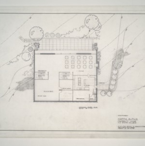 NC State College Fraternity Housing -- Ground Floor Plan - Kappa Alpha House