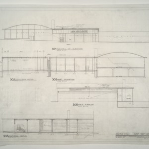 Sir Walter Chevrolet Company -- Service Shed North and West Elevations