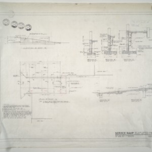 Sir Walter Chevrolet Company -- Service Ramp - Plan and Elevation