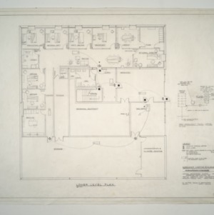 National Headquarters for American Association of Textile Chemists and Colorists -- Lower Level Plan