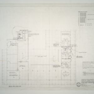 National Headquarters for American Association of Textile Chemists and Colorists -- Partial Main Floor Plan