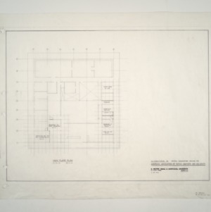 National Headquarters for American Association of Textile Chemists and Colorists -- Main Floor Plan