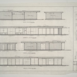 A. L. Rothstein Residence -- East, North, West, South Elevation