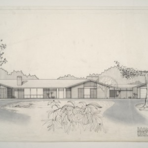 K. L. Johnson Residence -- Horizontal Sketch of Johnson Residence