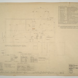 Mr. and Mrs. Leonard Edwards Residence -- Basement Electrical Plan, Lighting Fixture Schedule, Wiring Diagram
