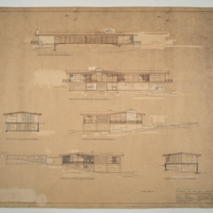 J. Gregory Poole and Mrs. Poole Residence -- South East, North West, South West, North East Elevations