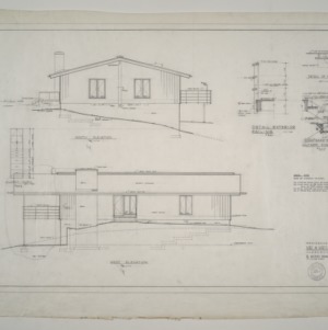 E. C. Glover III Residence -- South and West Elevation