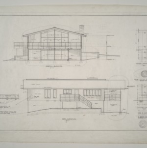 E. C. Glover III Residence -- North and East Elevation