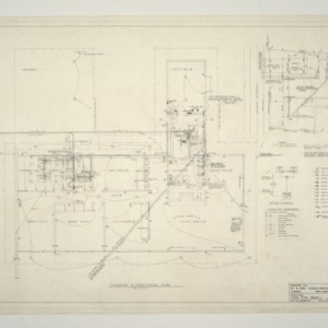 Thomas Wheless Residence -- Plumbing and Electrical Plan