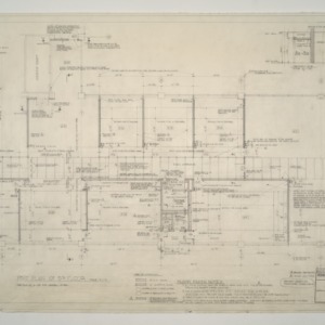 Home Security Life Insurance Building -- Partial Plan of Fifth Floor, Floor Finish Notes