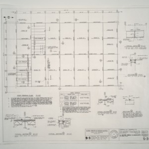 Unigard Insurance Group's Southeastern Division Office, Additions and Alterations -- Roof Framing Plan, Lintel Schedule