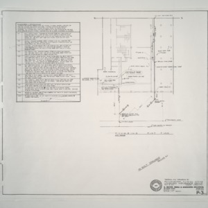 Unigard Insurance Group's Southeastern Division Office, Additions and Alterations -- Plumbing Plot Plan, Fixture Schedule