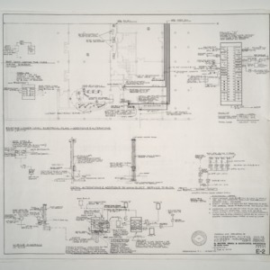 Unigard Insurance Group's Southeastern Division Office, Additions and Alterations -- Exisiting Lower Level Electrical Plan - Additions and Alterations, Wiring Diagram