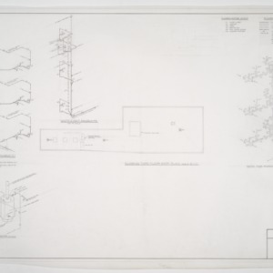 Office Building for Branch Banking & Trust Company, Fayetteville, NC -- Plumbing third floor roof plan and diagrams