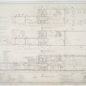 Office Building for Branch Banking & Trust Company, Fayetteville, NC -- First, second, and third floor plans and schedules
