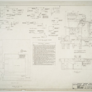 Northwestern Mutual Insurance Company, Midwestern Department Office Building -- Portion of plot plan, temperature contron diagrams, plan of equipment room