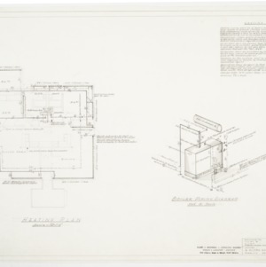 Residence for Lillian B. Allen Residence -- Heating plan and Boiler piping diagram