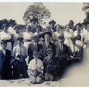 Mecklenburg County Poultry Club group photo, circa 1913-1917