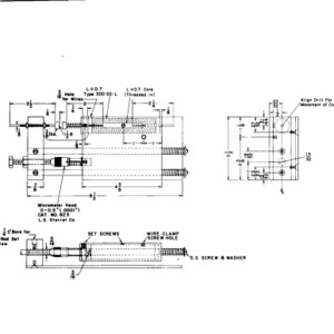 Technical drawing for an electronic micrometer