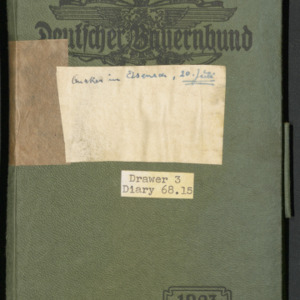 Carl Alwin Schenck Diary, 1923