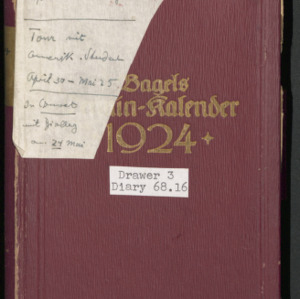 Carl Alwin Schenck Diary, 1924