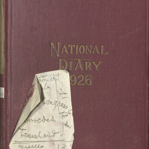 Carl Alwin Schenck Diary, 1926
