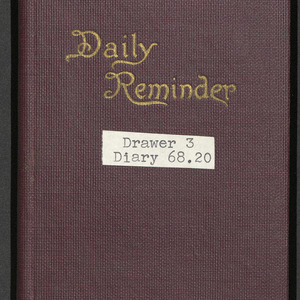 Carl Alwin Schenck Diary, 1926