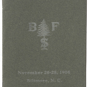 Carl Alwin Schenck Papers. Biltmore Estate and Forest -- Forest Information