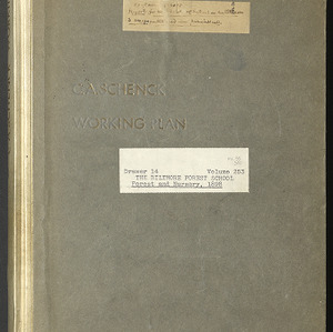 Carl Alwin Schenck Papers. Biltmore Estate and Forest -- Forestry Reports -- Pisgah Forest, 1898